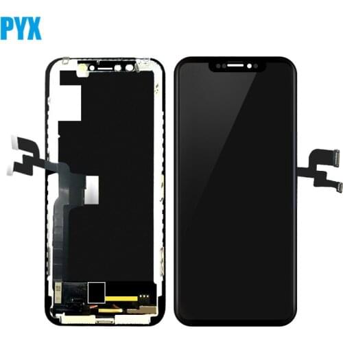 10PCS/LOT Black OLED For iPhone X XS LCD Screen Display with Glass Touch for XSMAX Screen Assembly Replacement Parts via DHL