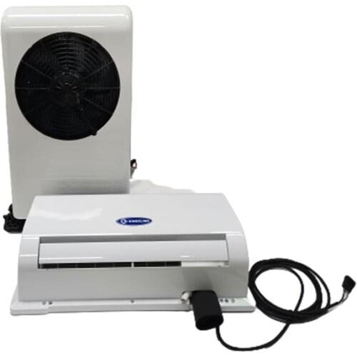 12v 24v Universal Dc Electric Split Mounted Parking Air Conditioner Conditioning Cooler for Truck