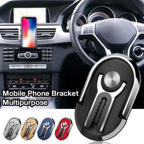 2019 Car Mobile Phone Holder Universal Phone Ring Stand 360 Degree Multipurpose Car Phone Bracket Support Smartphone Voiture