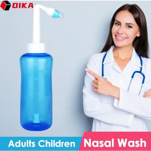 500Ml Portable Neti Pot Adults Children Nasal Irrigator Wash Cleaner Nose Child Adult Prevent Allergic Rhinitis Nose Protector