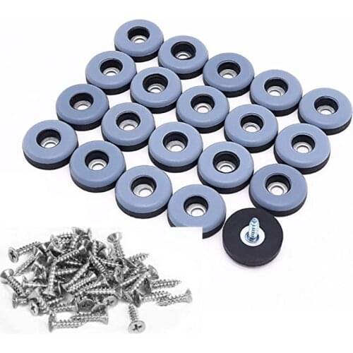 8Pcs Furniture Glides With Screws Reusable Furniture Sliders Pads Table Chair Leg Mat Floor Protector For Carpet Tile Hardwood