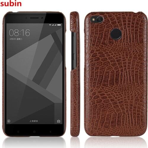 New arrival For Xiaomi Redmi 4x Case 5.0inch Retro Luxury PU Leather Crocodile Skin Cover For Xiaomi Redmi 4x Phone Bag Cases
