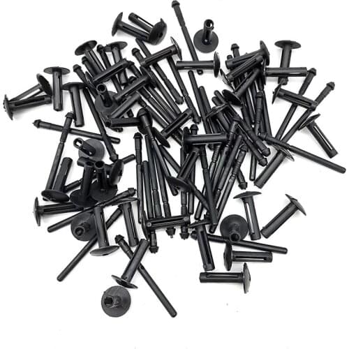 50pcs Black Nylon Blind Rivet For Chrysler 34201631 Jeep Grand Cherokee WJ Laredo