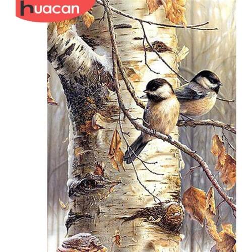 HUACAN 5d Diamond Painting Animal Bird Diamond Art Full Drill Round Embroidery Home Decoration New Arrival Gift