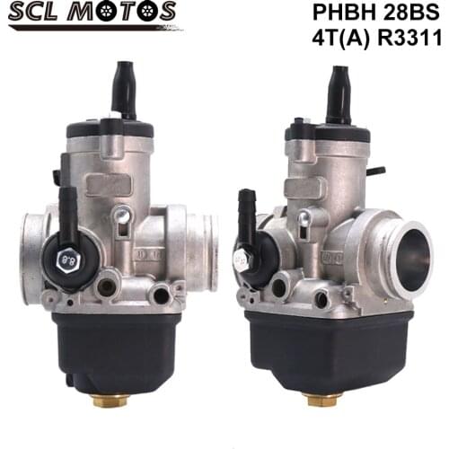 SCL MOTOS New 28mm PHBH 28BS Motorcycle Carburetor Dellorto Carburador Carb For 4 stroke 50cc-250cc Motorbike Accessories Racing