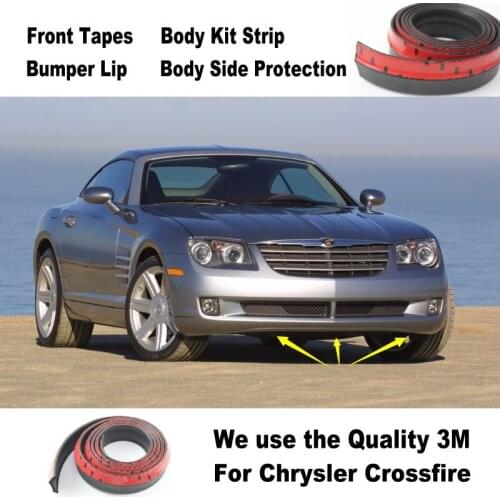 For Chrysler Crossfire Concorde Neon / Car Bumper Lips / Spoiler Body Kit Strip Front Tapes / Body Chassis Side Protection