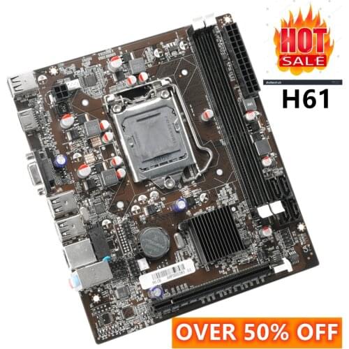 Lga1155 H61 Motherboard Socket LGA 1155 Mother Board Desktop Computer Support DDR3 16GB RAM Memory Intel Core i3 i5 i7 Mainboard