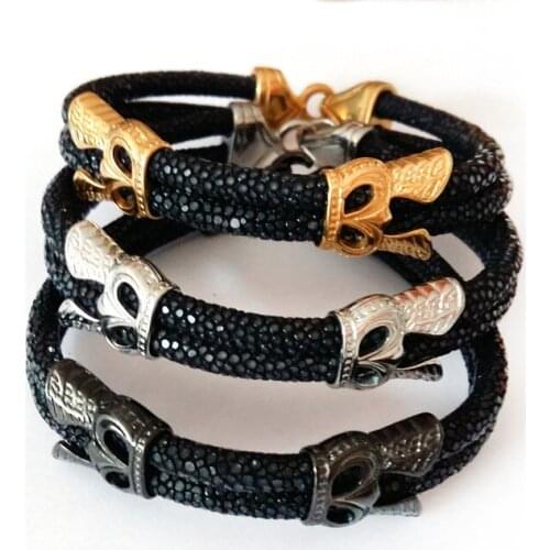 Fashion high end watch accessories luxury thailand Leather stingray bracelet for watchBrand Genuine Leather Strap