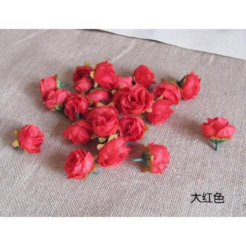 Newest 100PCS/Bag DIY Wedding Home Decoration Multi-use Artificial Flower Rose Handmade Head