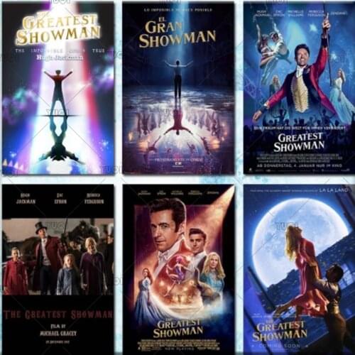 The Greatest Showman Hugh Jackman Michelle Williams Hot Movie Art poster Print Wall Pictures For Living Room Painting Decorative