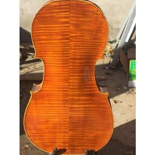 Master quality 4/4 cello solid flamed maple back spruce Top best cello