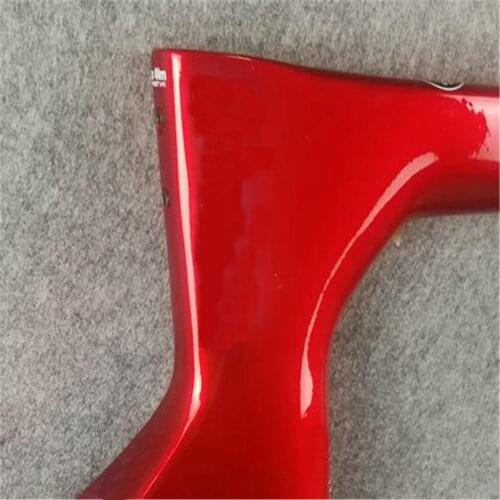 All Red Color T1100 1K Gloss Road Frame Full Carbon Fiber Road Frameset + Handlebar Bicycle Frames