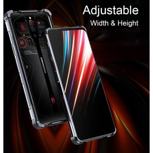Adjustable Universal Stainless Aluminum Metal Bumper Case For Nubia Red Magic 5g Mars 3 3s Caes Shockproof Phone Cover Funda