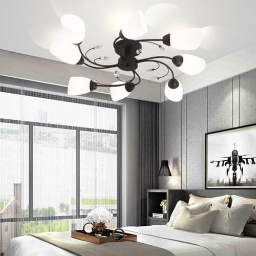 Modern LED Ceiling Lights For Kids room Living room Nordic Corridor Hallway Ceiling Lamp Glass Gold Lighting Fixture plafondlamp