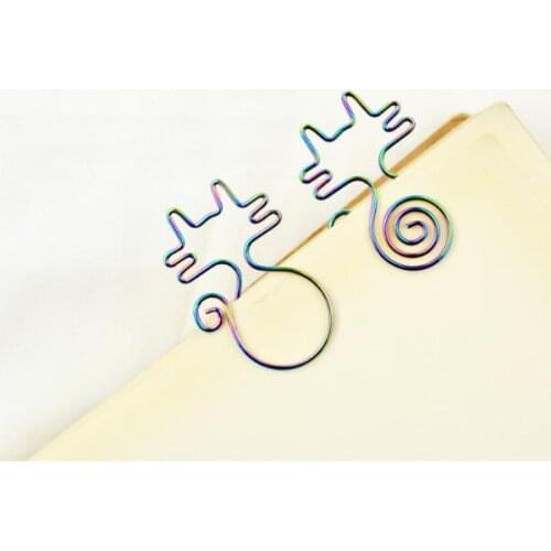 50sets Colourful Cat Bookmark Paper Clip Office Storage For Wedding Baby Shower Party Birthday Favor Gift Souvenirs SL5631