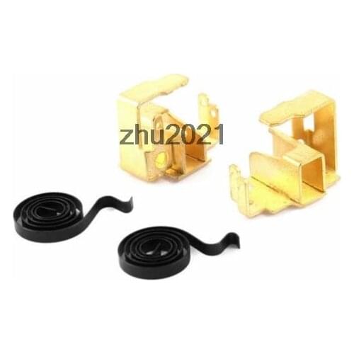2 Pcs Angle Grinder Part Carbon Brush Spring w Holder Set for Bosch GWS6-100