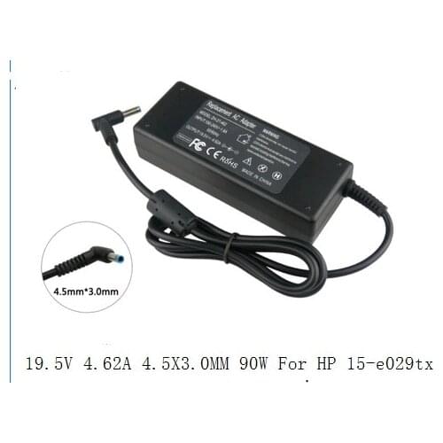 19.5V 4.62A 4.5X3.0MM 90W For HP Envy 17 Pavilion 15 Notebook PC 15-e029TX Laptop Battery Charger Power Adapter