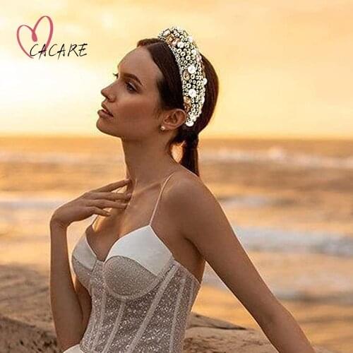 Full Rhinestones Headband on the Head for Women Girls Hair Band Clip Scrunchies Luxurious Head Bands Jewelry Hairbands F0012