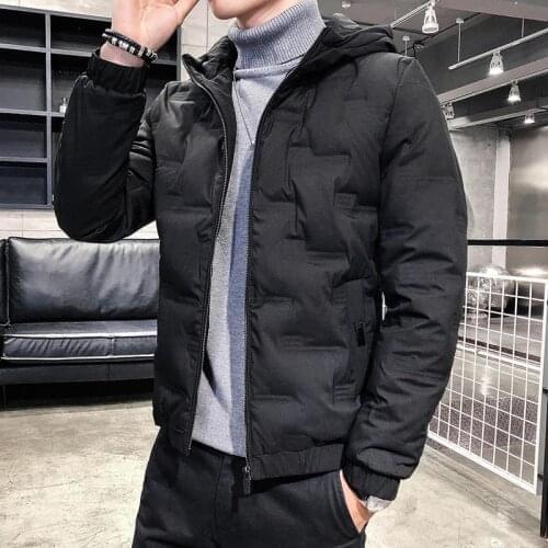Winter Mens Coat High Quality White Jackets Men Casual Thicken Jacket Coats Man Size M-5Xl