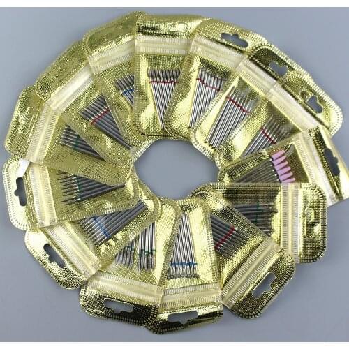 10pcs/set Diamond Nail Drill Bits Milling Cutters For Manicure Rotary Electric Pedicure Machine Cuticle Remove Tools