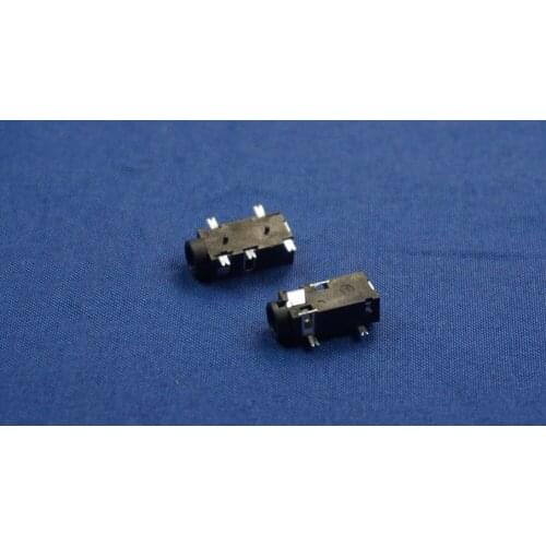 10pcs Phone Jack Diameter 3.5mm 5 pin audio socket for 4 poles earphone plug SMD type reflow solderable with locators DC30V 0.5A