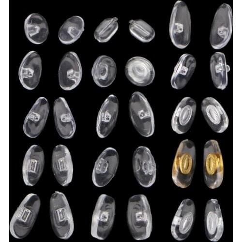 150 Pairs Silicone Eyeglass Sunglasses Spectacles Screw On Nose Pads Repair Tool