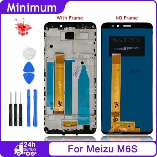 5.7" For Meizu M6s Meilan S6 Mblu S6 M712H M712Q LCD Display Touch Screen Digitizer Assembly + Frame For Meilan S6 M6s Mblu S6