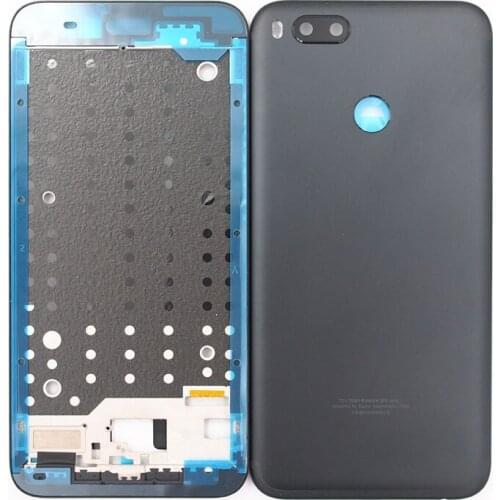 BaanSam New Front Frame Battery Door Back Cover Housing Case For Xiaomi 5X Mi 5X Mi A1 With Power Volume Buttons