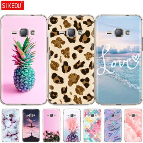 Case For Samsung Galaxy J1 2016 J120 J120F SM-J120F Soft TPU Back Cover 360 Full Protective Back Transparent Coque