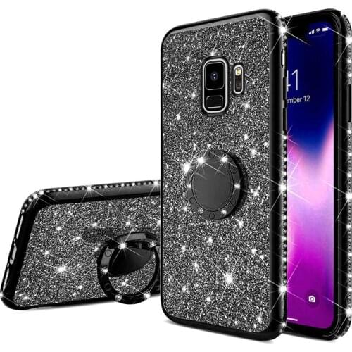 Fashion Bling Ring Soft Cover Case For Samsung Galaxy S8 S9 S10 Plus S10e A10 A20 A20E A30 A40 A50 A70 A6 A8 J4 J6 Plus 2018