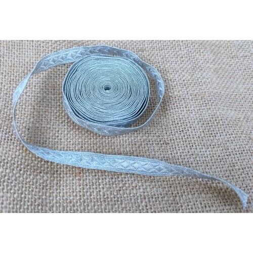 Length is one meter WWII WW2 German Heer / Elite Aluminum Silver NCO Tresse MILITARY