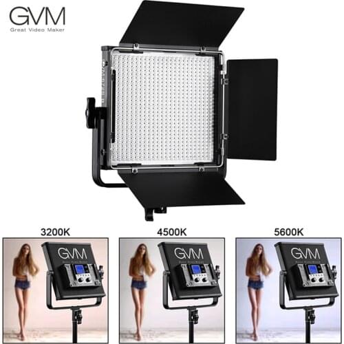 GVM Professional Photography Video Panel Light with Battery Dimmable 672S LED Lighting Kit for Youtube Video shooting Studio