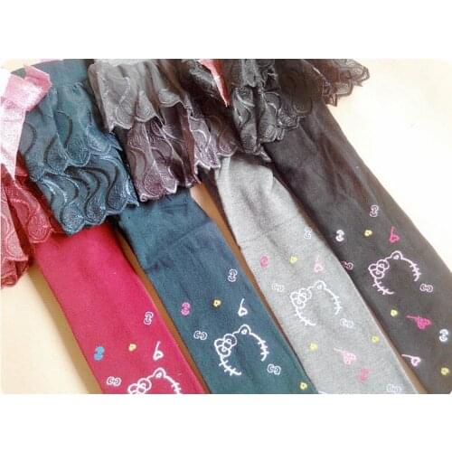 2-6Years 90-130cm Height Girls Kids Spring Autumn Skinny Pencil Pants Character Leggings G004