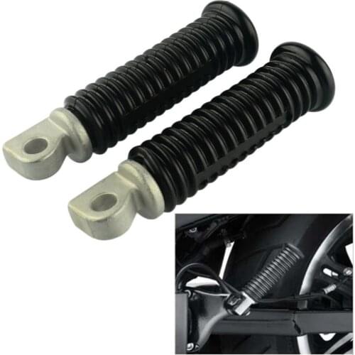 Motorcycle Passenger Rear Metal & Rubber Footrest Foot Pegs Pedals For Harley Sportster 883 1200 XL 2004-2010 2011 2012 2013