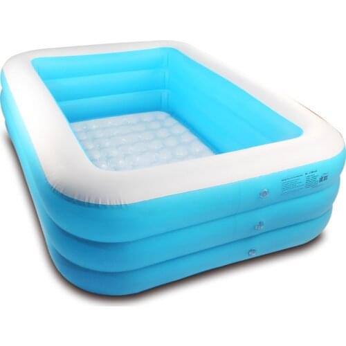 2020 New Blue And White Swimming Pool Childrens Inflatable Home Swimming Pool Thickened Bottom Play Water Play Water Toys