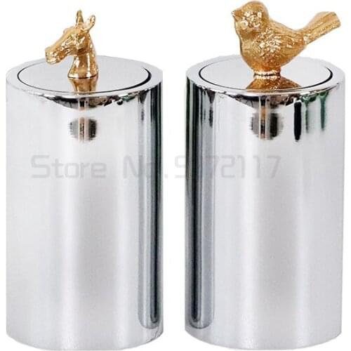 Nordic style 2021 New Horse Fruit Fork Birdie Toothpick box High quality Metal Cleaning Teeth Gadget storage Case Gift