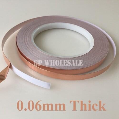 2 roll 3MM*30M Single Adhesive Conductive Copper Foil Tape EMI Shield Copper Strip BGA Work, Stained Glass Work, Free Shipping