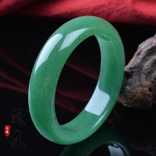 Genuine Natural Jade Bracelet High Quality Jade Bangles Hand-carved Emerald Gemstone Jewelry Lucky Amulet Gifts For Women men
