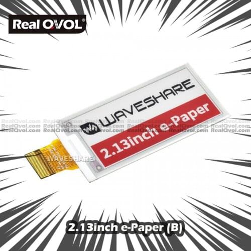 RealQvol,212x104,2.13inch E-Ink raw display panel without PCB, Red black white Three-color, SPI interface Ultra low consumption