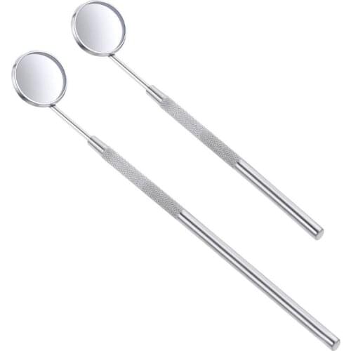 Detachable Stainless Steel Dental Inspection Mini Mouth Mirror Teeth Cleaning Tools Non-Skid Handle Dentist Oral Instrument