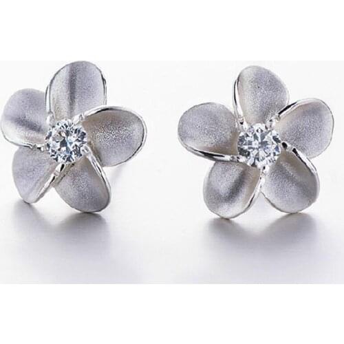 Earrings with hot style decorations and Alice flowers in Korean fashion