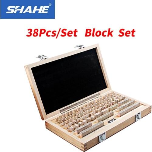 Shahe 38Pcs/Set 1 grade 0 grade Block Gauge Caliper Inspection Block Gauge Measuring Tools