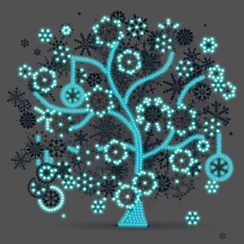 Glow in the dark Snow Season Diamond Painting Christmas DIY Handmade Paint by number luminous paintings for room decoration