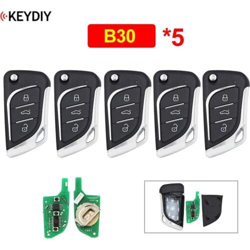 5Pcs/Lot B30 3 Button Universal Remote Control Car Key for KD900 KD900+ URG200 KD-X2 Mini KD B-Series Remote Key KD Remote