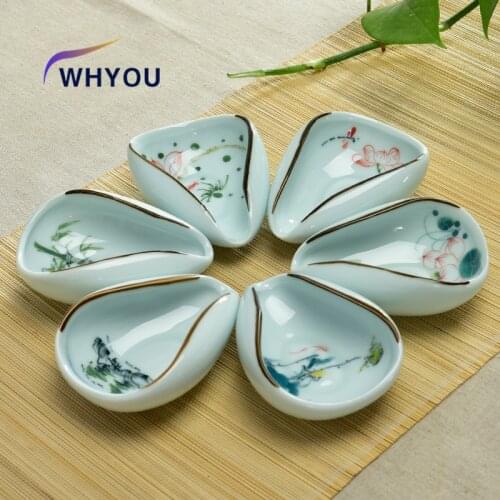 NEWYEARNEW 1piece Tea Holder Spoon Ceramic Spare Accessories Business High-Quality Porcelain Gift Tableware