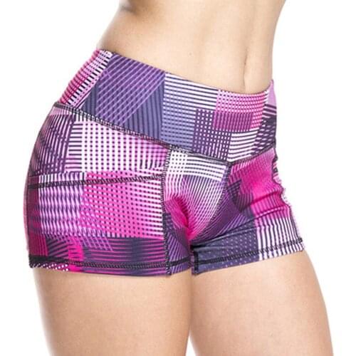 2021 Woman High Waist Energy Yoga Shorts Summer Gym Fitness Print Leggings Seamless Hip-up Tight Elastic Sport Short-pants #YJ