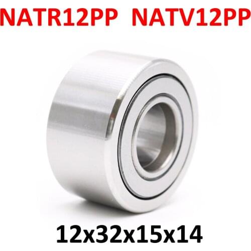 1PC NATR12PP NATV12PP Cam Follower Yoke Track Support Needle Roller Bearing NATR12 12MM 12x32x15x14
