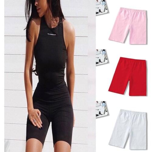 2021 Summer Fashion Shorts Women Sexy Biker Shorts Fitness Korean Casual Sexy Short 4 Color Athleisure Cycling Shorts S-XL