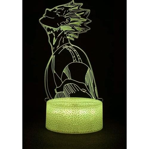 3d Night Light Anime Haikyu Bokuto Light for Bedroom Decor Child Kids Birthday Gift Manga Gadget Kotaro Bokuto Lamp Haikyuu