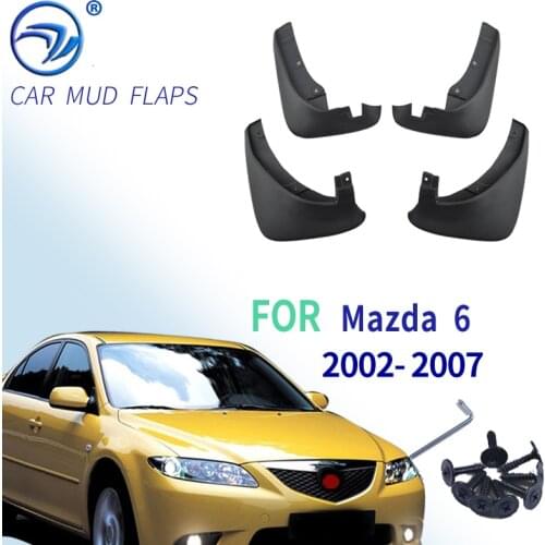 4Pcs OE Styled Mud Flaps For Mazda 6 Sedan 2002-2007 Mudflaps Splash Guards Mud Flap Mudguards Fender 2003 2004 2005 2006 2007